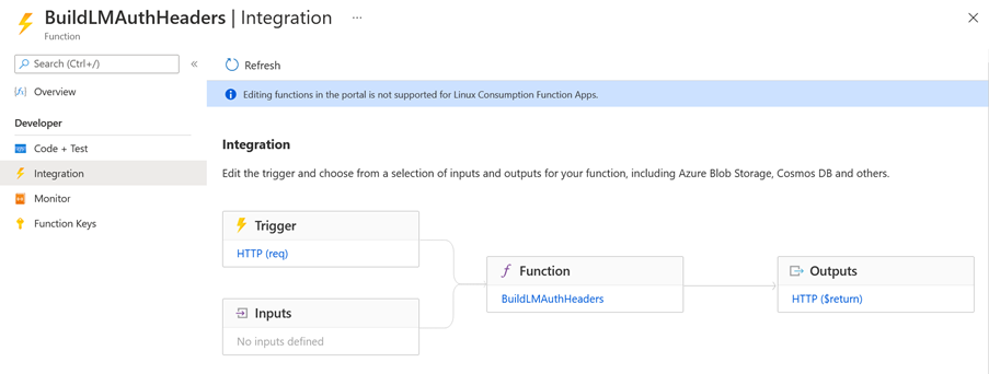 Azure Function Integration Example